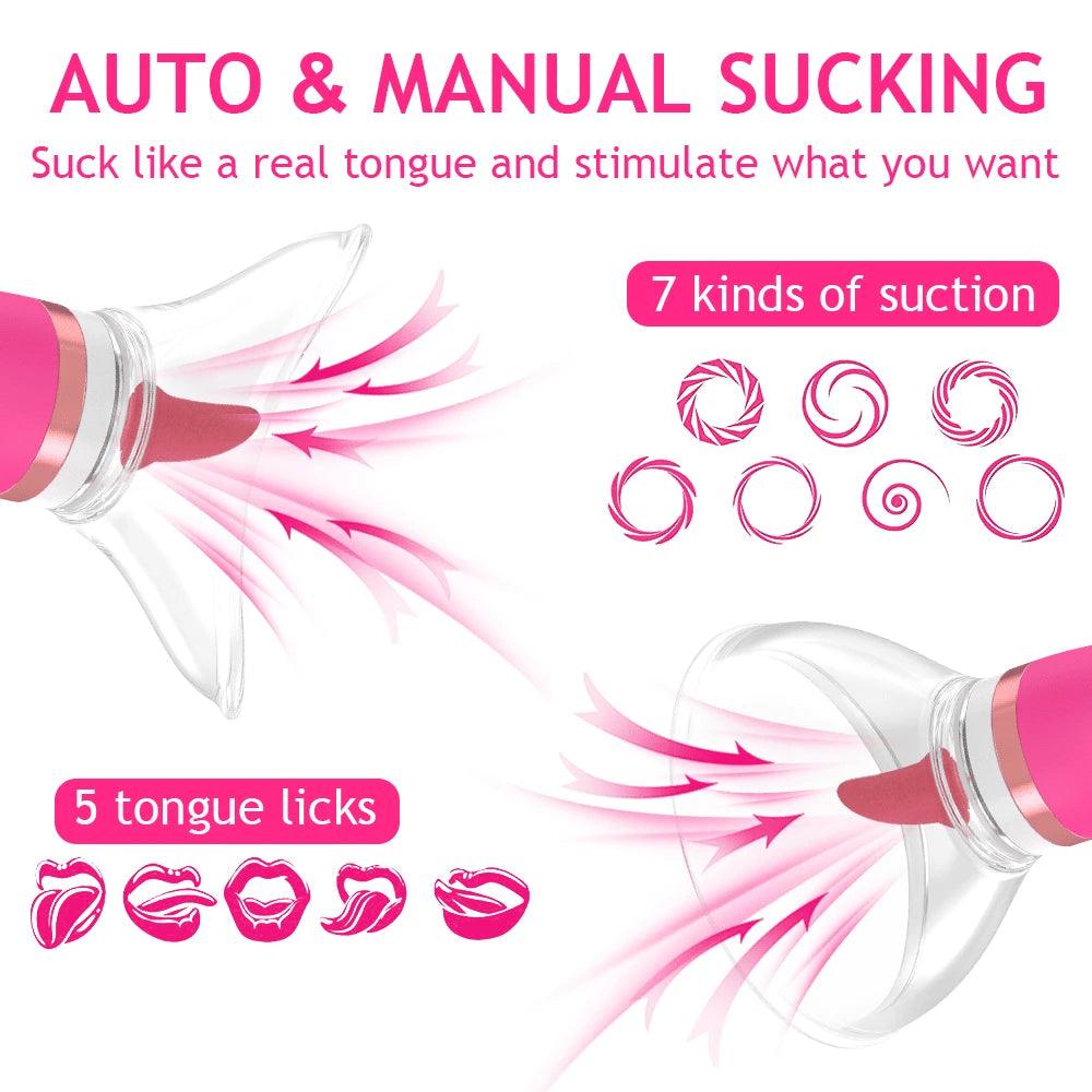 PASSION PULSE Red Power - Clit & Nipple Sucking Vibrator - Passion Pulse Adult
