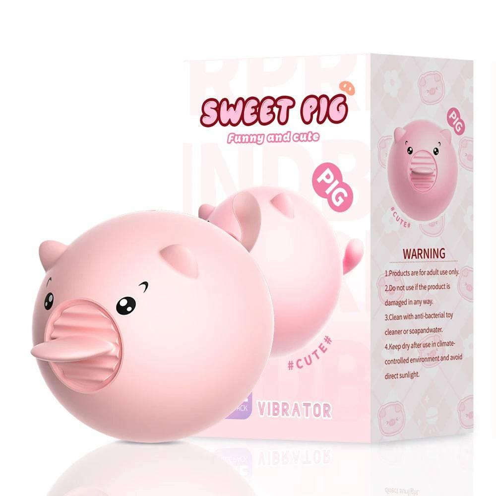 Cute Mini Pig Tongue Licking Vibrator - Passion Pulse Adult