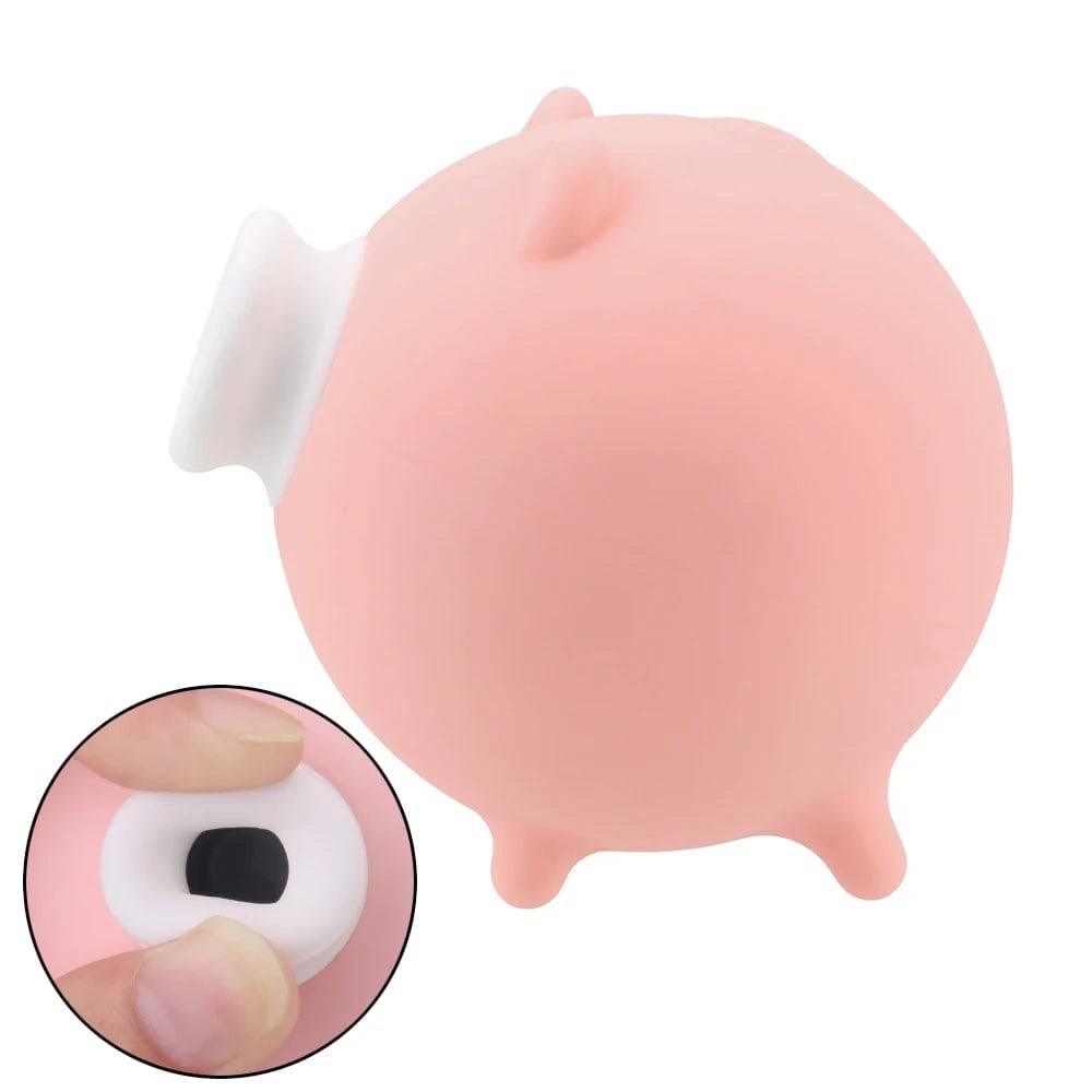 Cute Pig Vibrator – 10-Mode Female Masturbator & Clitoral Sucker - Passion Pulse Adult
