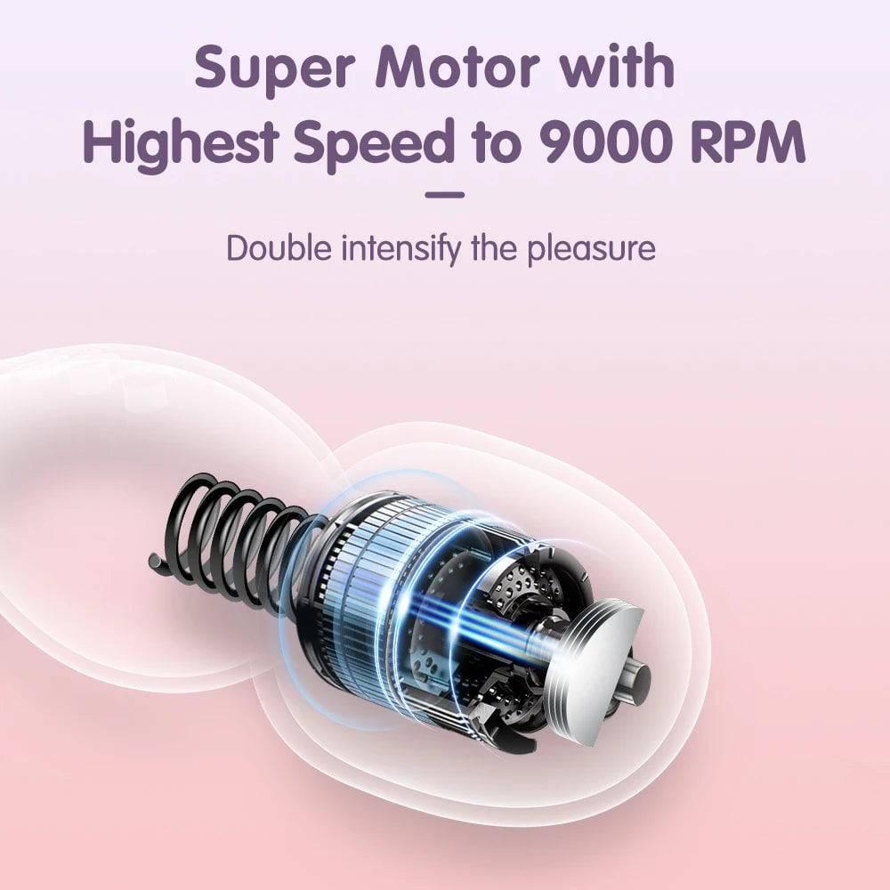 DRY WELL 20-Speed Vibrator – Magic Wand, Clitoris & Glans Stimulator - Passion Pulse Adult