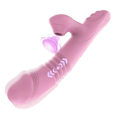 Heating Dildo Vibrator with Clitoral Suction & G-Spot Rotation – Ultimate Pleasure Massager for Women - Passion Pulse Adult