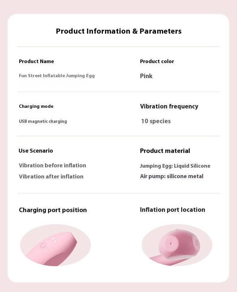 Inflatable Vibrating Egg – Clitoral Vibrator - Passion Pulse Adult