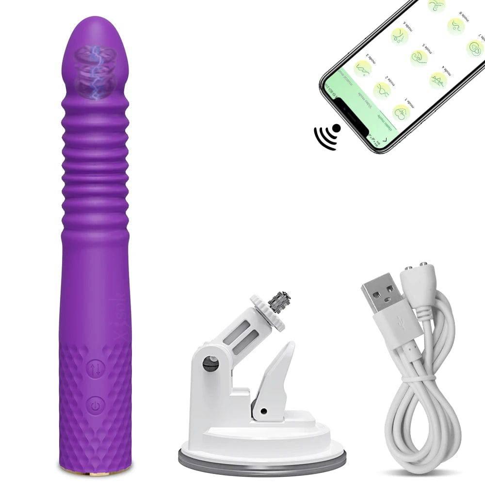 Telescopic Dildo Vibrator – Automatic G-Spot Thrusting Toy - Passion Pulse Adult
