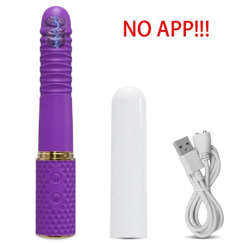 Telescopic Dildo Vibrator – Automatic G-Spot Thrusting Toy - Passion Pulse Adult