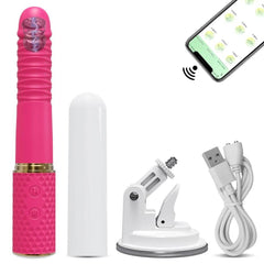 Telescopic Dildo Vibrator – Automatic G-Spot Thrusting Toy - Passion Pulse Adult