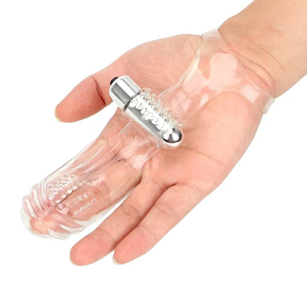 Powerful Finger Vibrator Sleeve | Female Masturbator & G-Spot Massager | Clitoral Stimulator Dildo | Adult Sex Product - Passion Pulse Adult