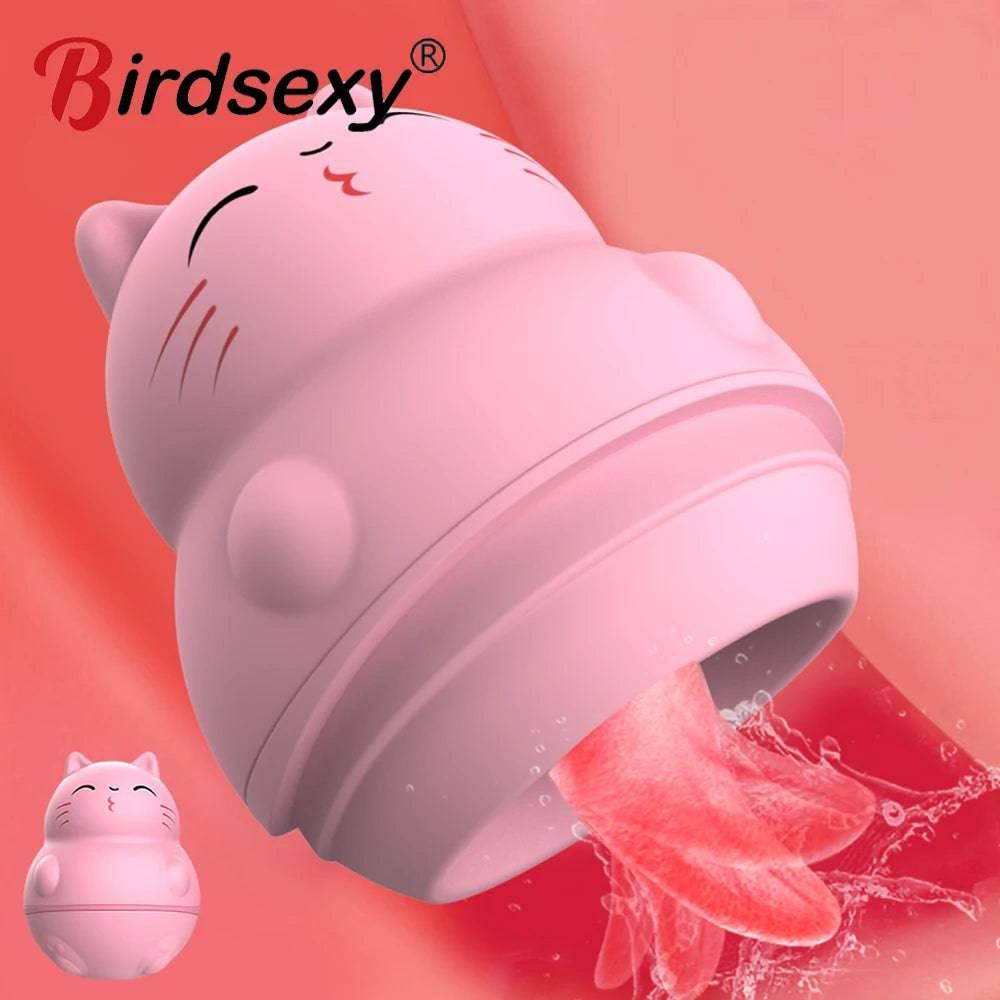 Rechargeable Tongue Licking Vibrator - Passion Pulse Adult