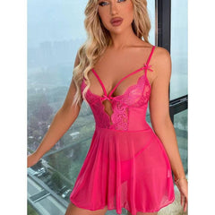 Multicolored Mesh Nightgown - Passion Pulse Adult