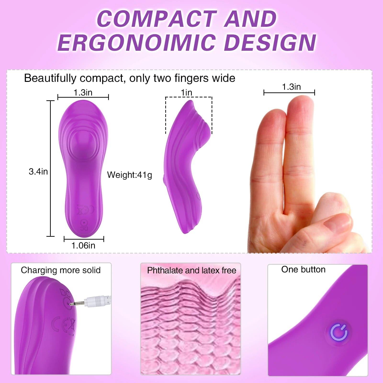 Wireless Bluetooth APP Vibrator - Wearable Clitoris Stimulator - Passion Pulse Adult