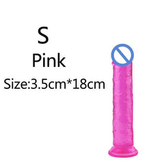 Affordable Realistic Jelly Dildo – 6 Sizes - Passion Pulse Adult