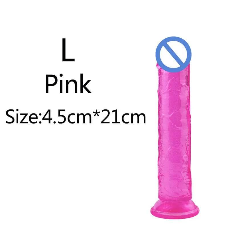 Affordable Realistic Jelly Dildo – 6 Sizes - Passion Pulse Adult