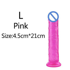 Affordable Realistic Jelly Dildo – 6 Sizes - Passion Pulse Adult