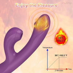 2-in-1 Clit Sucker Vibrator – G-Spot & Clitoral Vacuum Stimulator - Passion Pulse Adult