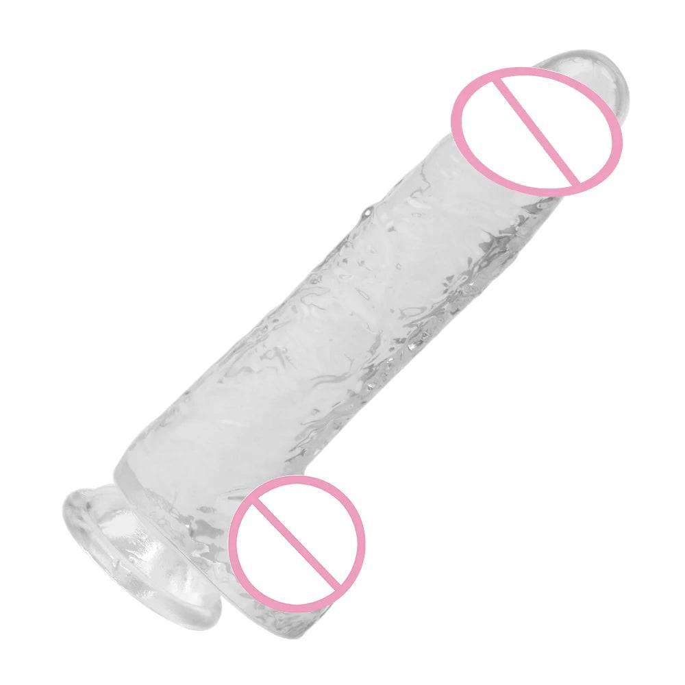 Mini Transparent Realistic Dildo - G-Spot Stimulator for Women - Passion Pulse Adult
