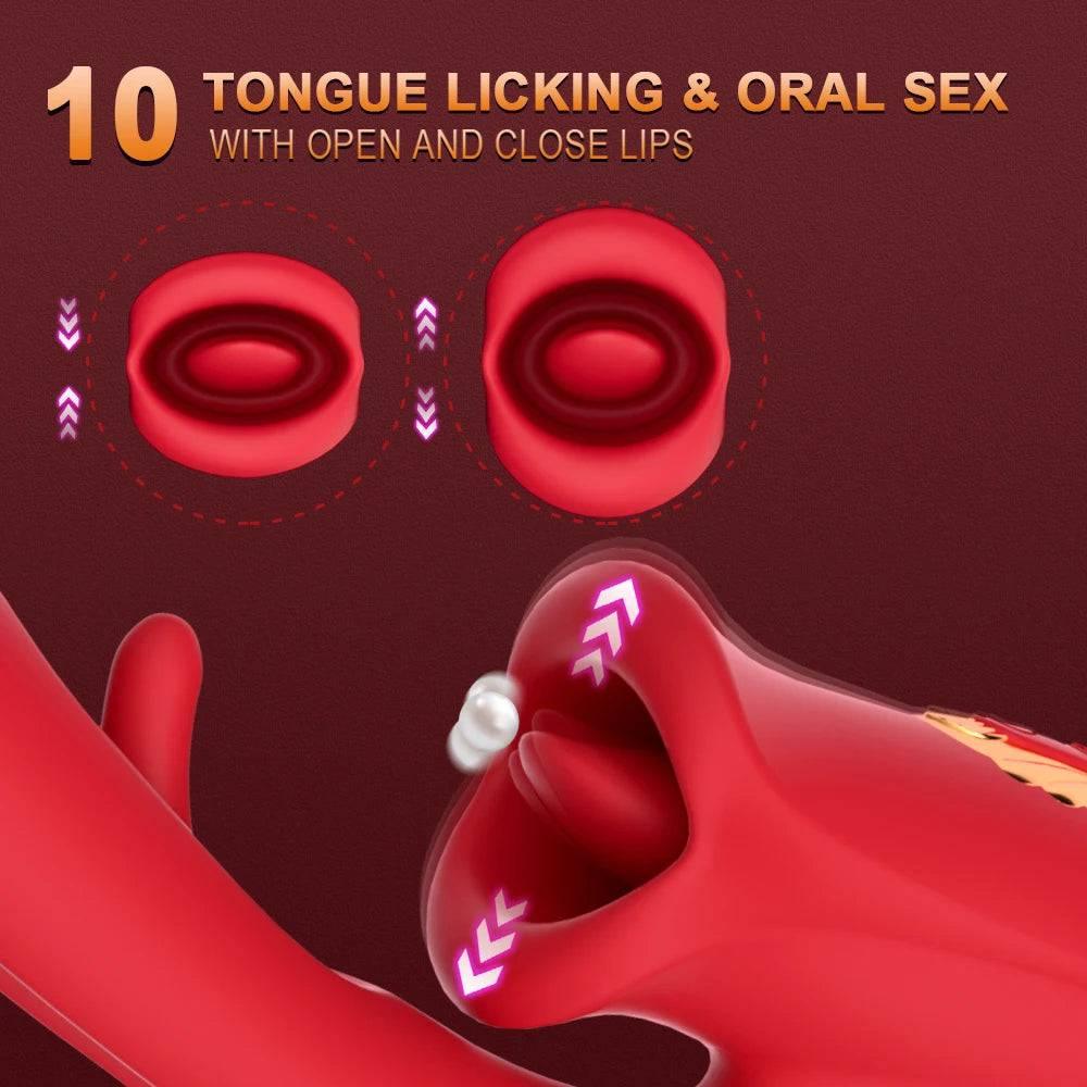 PASSION PULSE Patting Dildo Vibrator: Clit & G-Spot Stimulator - Passion Pulse Adult