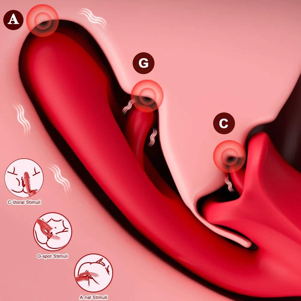 PASSION PULSE Patting Dildo Vibrator: Clit & G-Spot Stimulator - Passion Pulse Adult