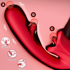 PASSION PULSE Patting Dildo Vibrator: Clit & G-Spot Stimulator - Passion Pulse Adult