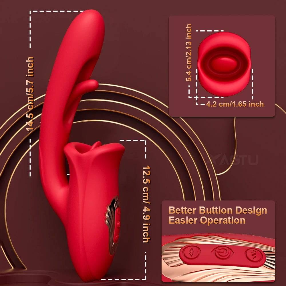 PASSION PULSE Patting Dildo Vibrator: Clit & G-Spot Stimulator - Passion Pulse Adult