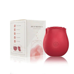 Rose Shape Vagina Sucking Vibrator: Intimate Nipple Sucker with Oral Licking and Clitoris Stimulation - Powerful Sex Toy for Women - Passion Pulse Adult