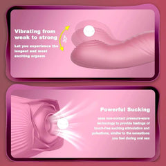 Rose Sucking Licking Vibrator for Women Dildo Clit Sucker Nipple Clitoris Stimulation Vibrators Female Sex Toys for Adults 18+ - Passion Pulse Adult
