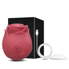 Rose Sucking Vibrator – Clit & Nipple Stimulator - Passion Pulse Adult