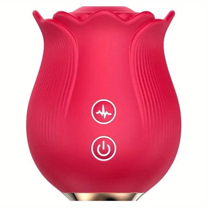 Rose Vibrator – G-Spot Vibrator with 12 Sucking Modes - Passion Pulse Adult