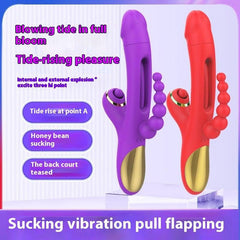 3-in-1 Sucking, Patting, Vibrating Clitoral Wand - Passion Pulse Adult