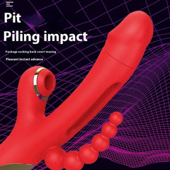 3-in-1 Sucking, Patting, Vibrating Clitoral Wand - Passion Pulse Adult