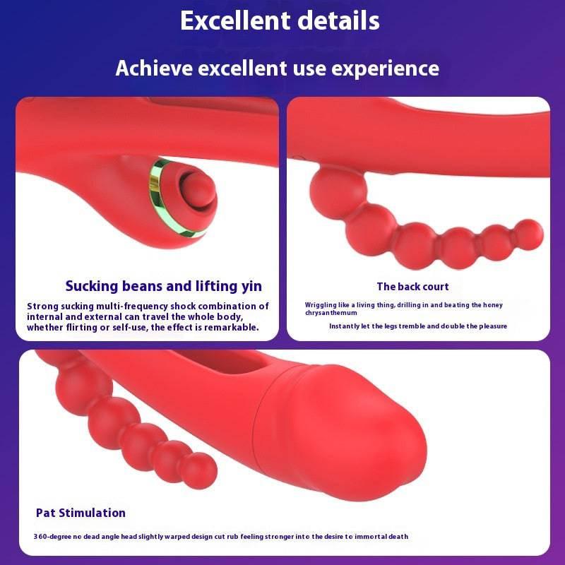 3-in-1 Sucking, Patting, Vibrating Clitoral Wand - Passion Pulse Adult