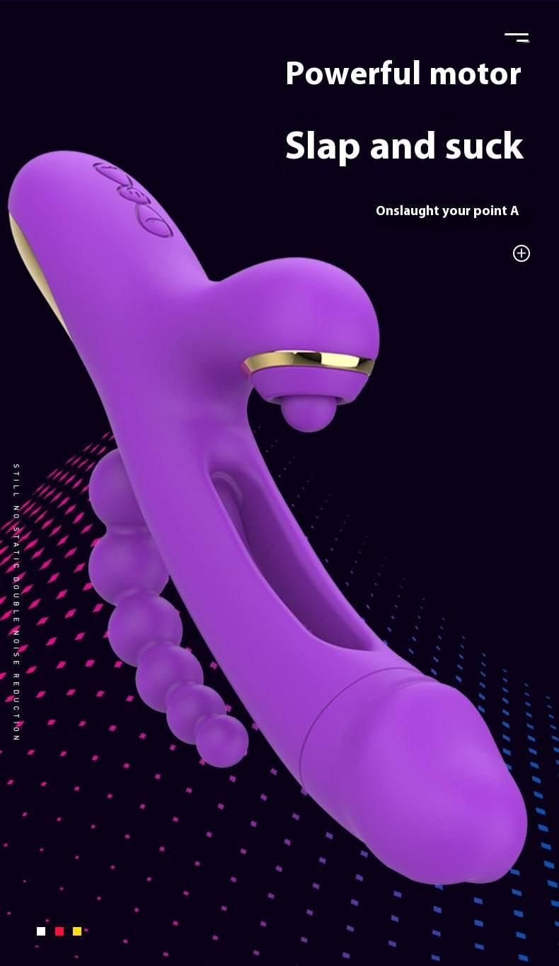 3-in-1 Sucking, Patting, Vibrating Clitoral Wand - Passion Pulse Adult