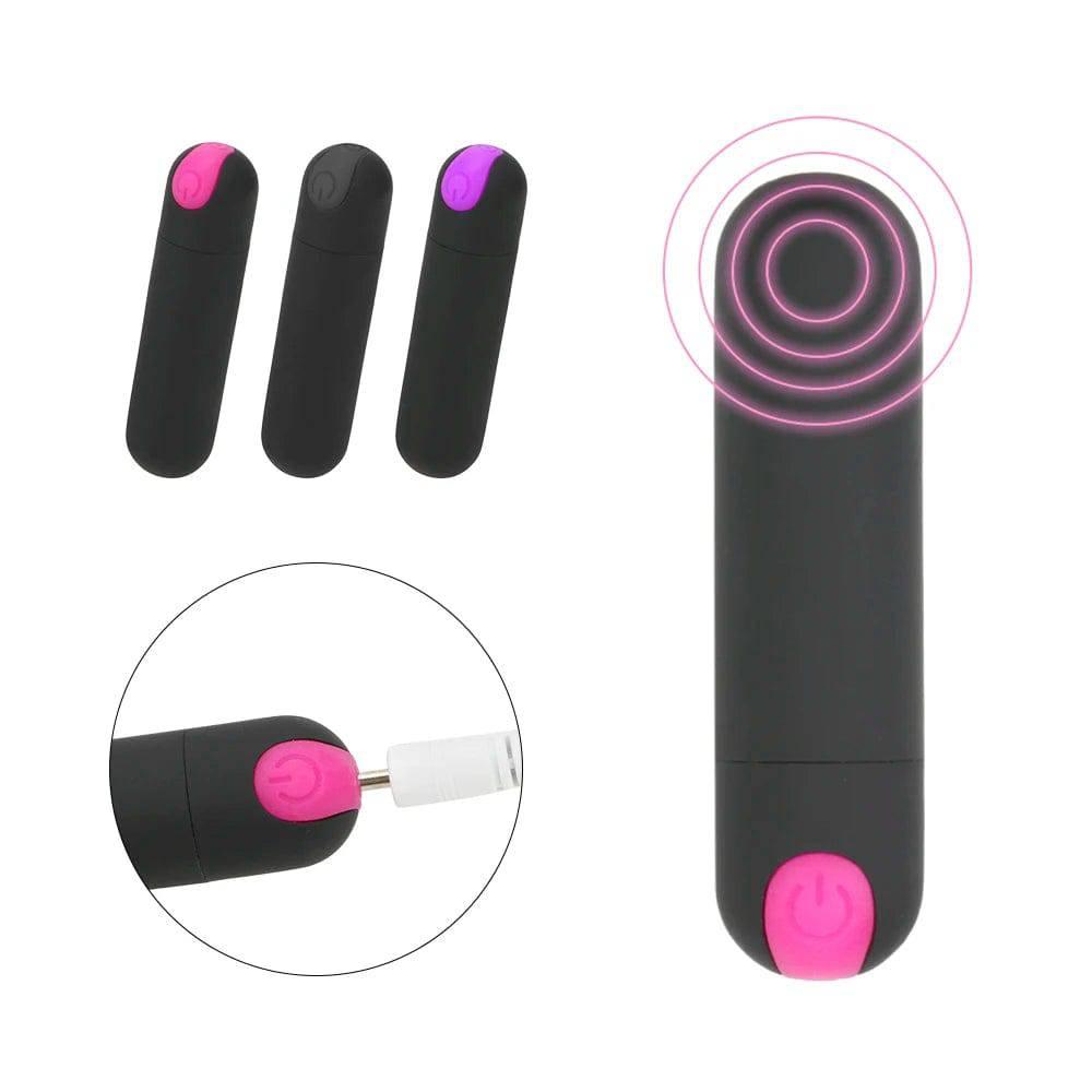 USB Rechargeable Mini Bullet Vibrator - Passion Pulse Adult