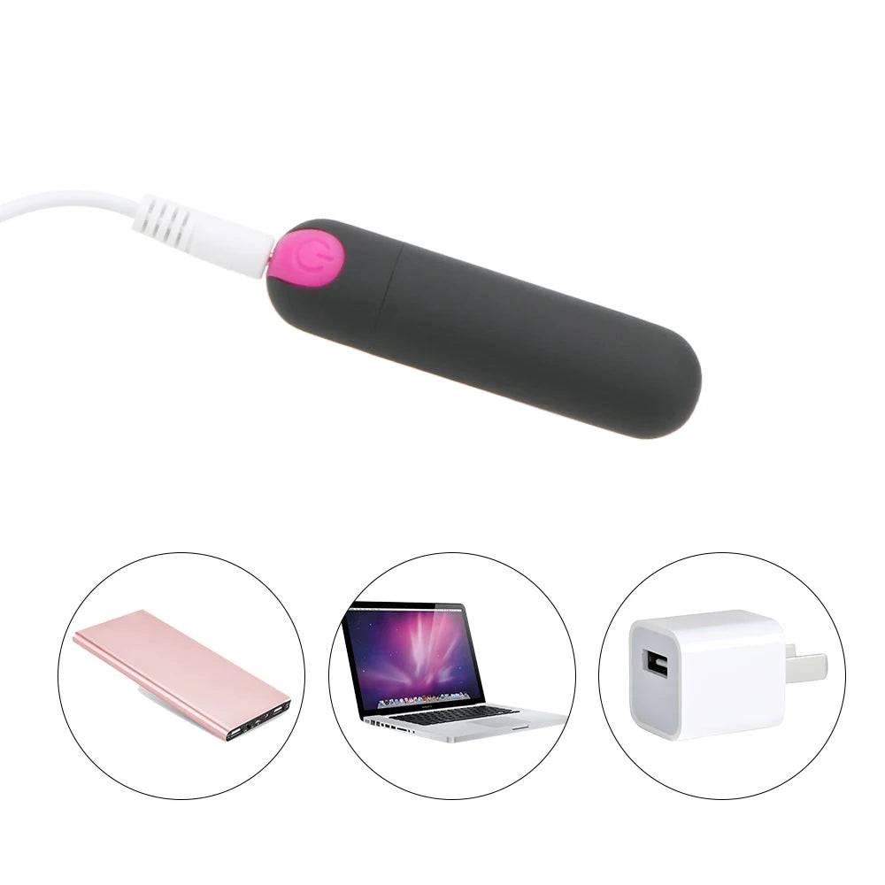 USB Rechargeable Mini Bullet Vibrator - Passion Pulse Adult