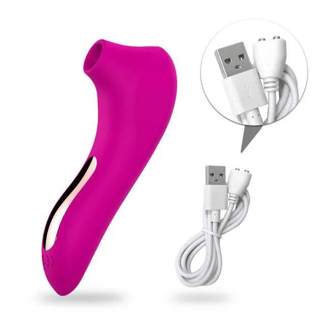Vagina Sucking Vibrator: Oral Tongue Suction & Clitoris Stimulator - Passion Pulse Adult