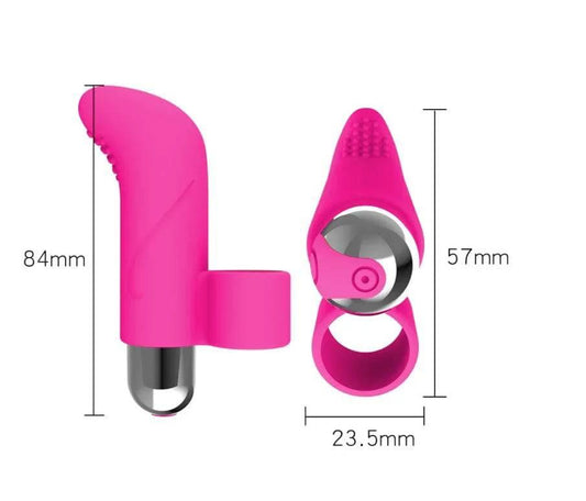 10 Modes Finger Vibrator: Clitoris Massage, G-Spot Stimulation, Rechargeable Vibrating Egg - Sex Toy for Women Masturbation - Passion Pulse Adult