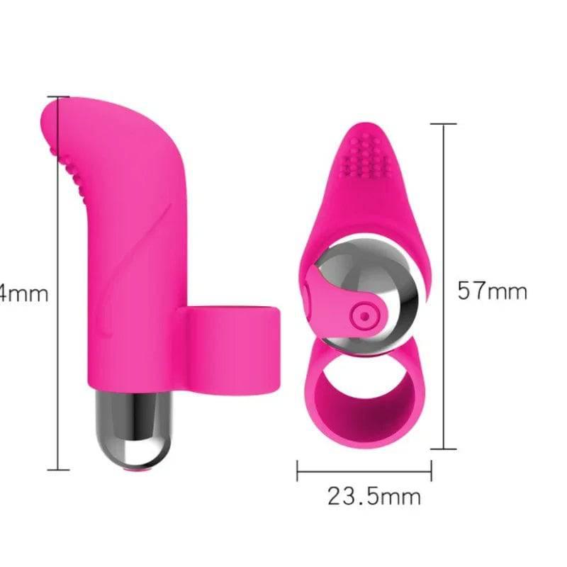 10 Modes Finger Vibrator: Clitoris Massage, G-Spot Stimulation, Rechargeable Vibrating Egg - Sex Toy for Women Masturbation - Passion Pulse Adult