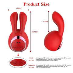 2-in-1 Clit-Sucking Rabbit Vibrator - Passion Pulse Adult