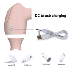 2-in-1 Clitoral Sucking Vibrator – G-Spot & Licking Dual Stimulator - Passion Pulse Adult