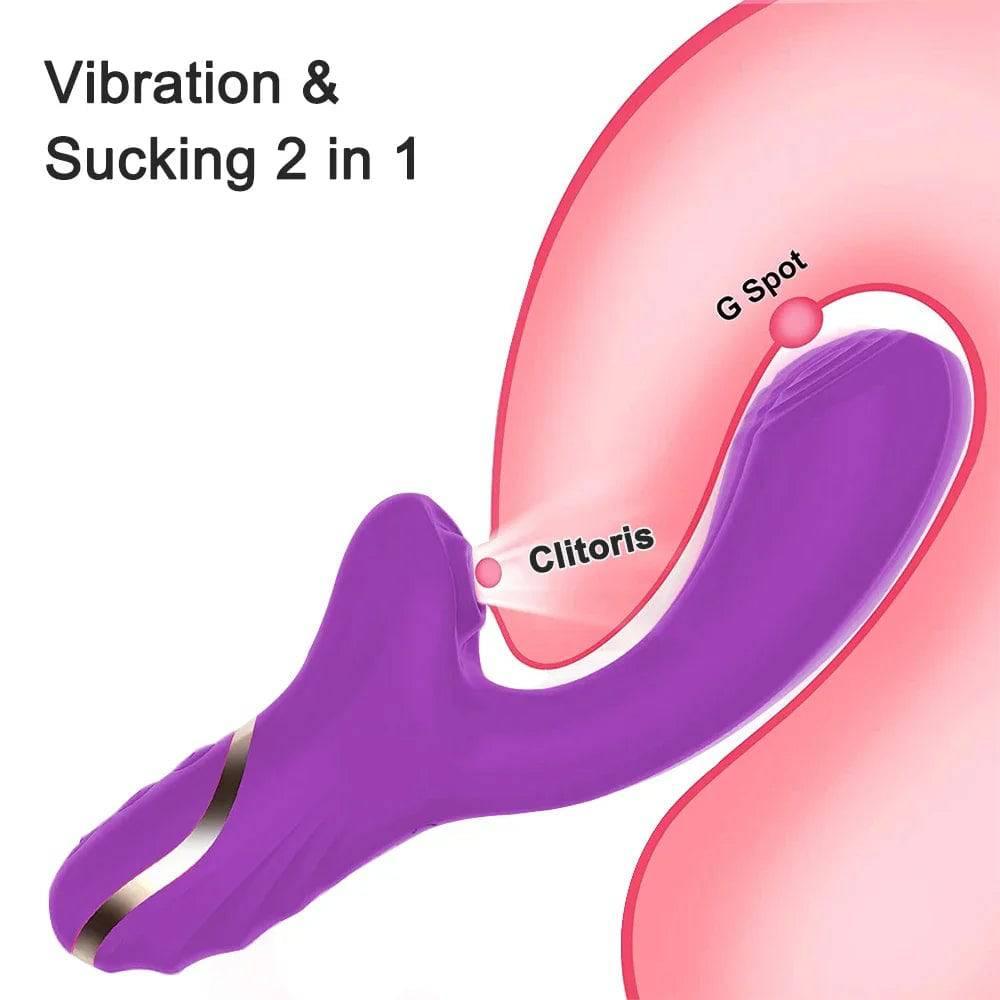 20-Mode Clitoral Suction Vibrator – Vacuum Stimulator & Dildo for Women - Passion Pulse Adult