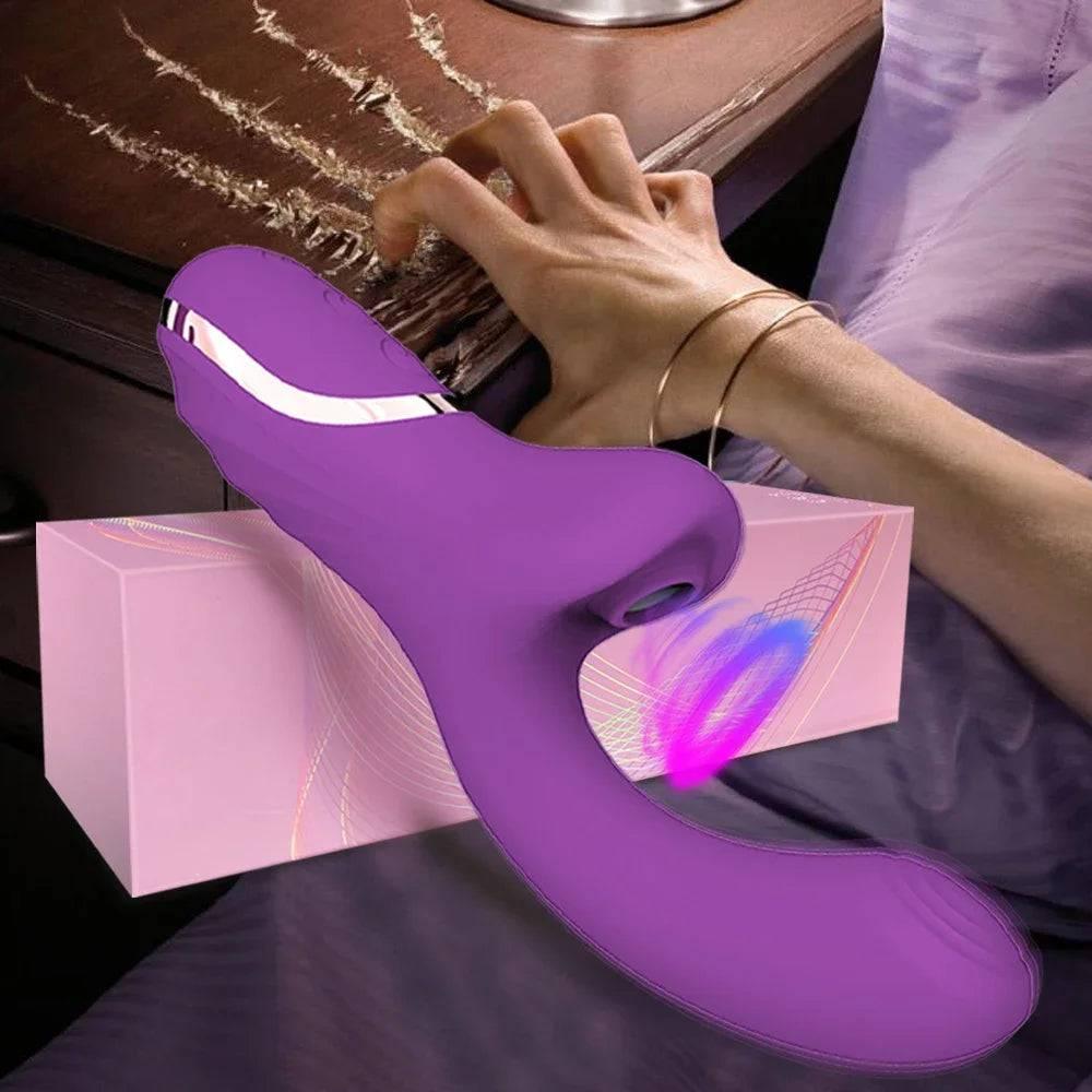 20-Mode Clitoral Suction Vibrator – Vacuum Stimulator & Dildo for Women - Passion Pulse Adult