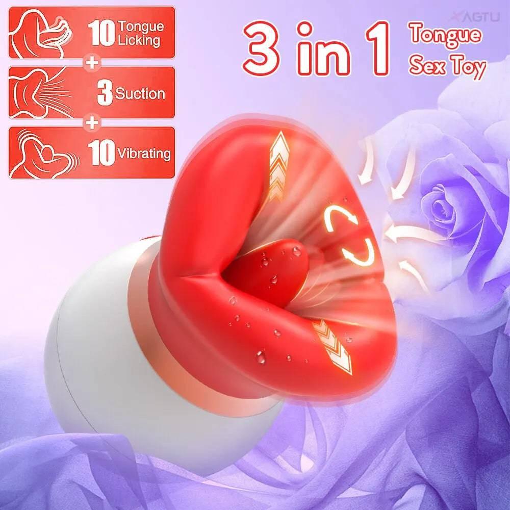 PASSION PULSE ADULT 3-in-1 Rose Vibrator - Passion Pulse Adult