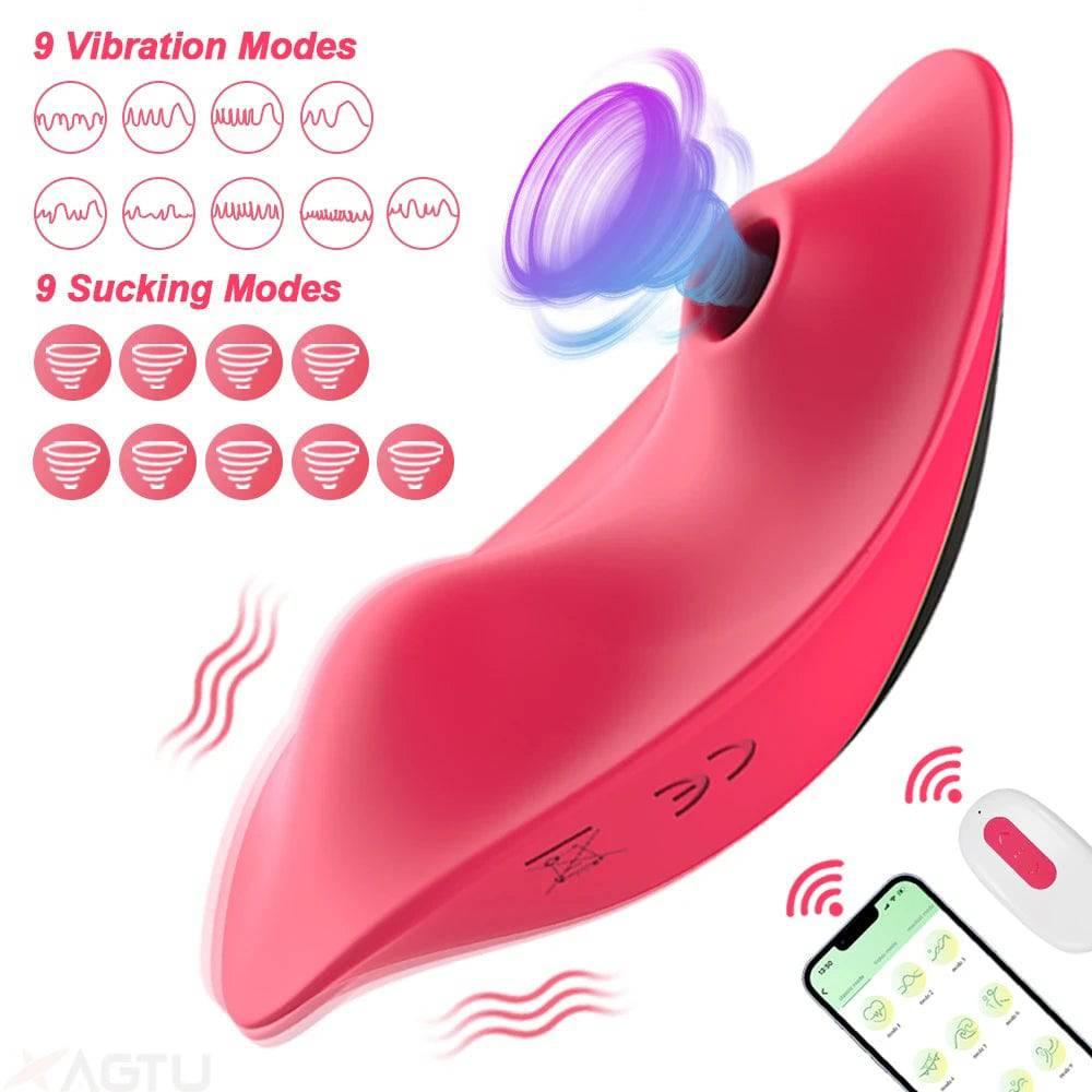 APP Bluetooth Wearable Sucking Vibrator - Passion Pulse Adult