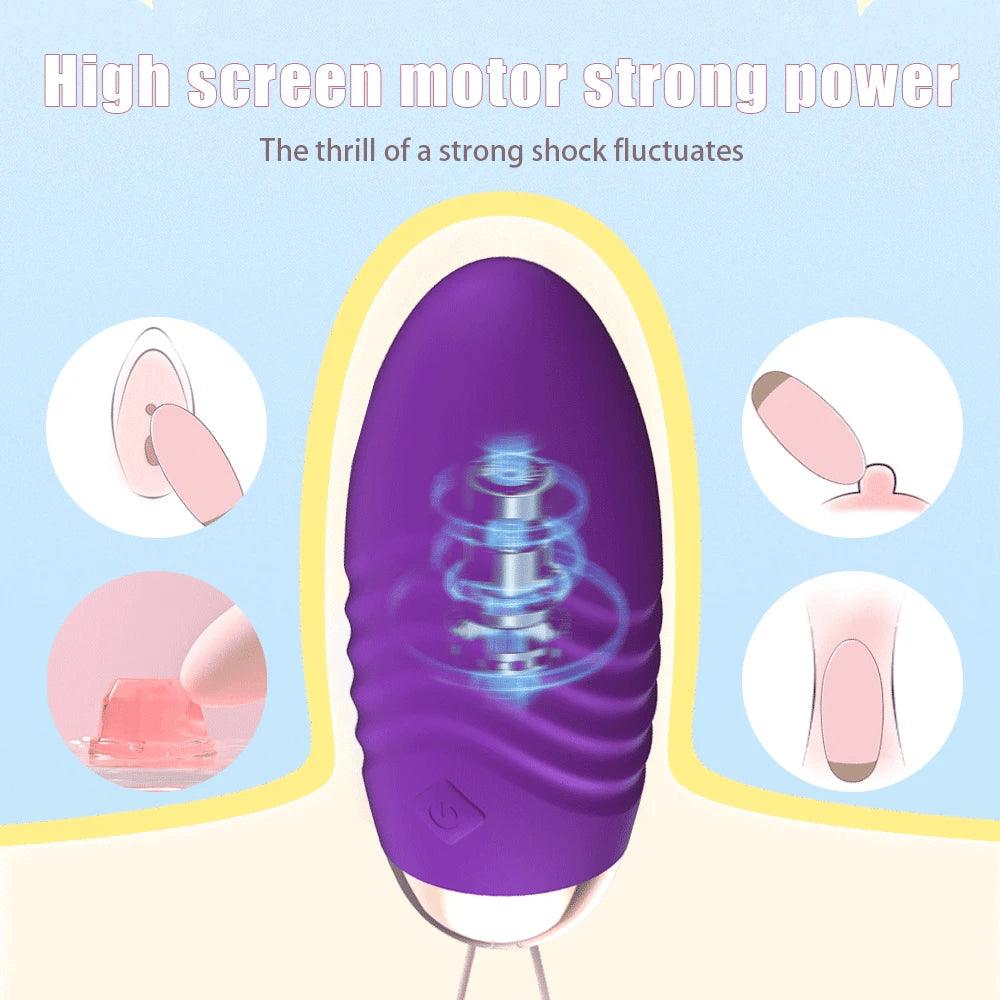 APP-Controlled Wireless Vibrating Egg – Wearable G-Spot & Clitoral Stimulator - Passion Pulse Adult