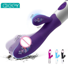 Beginner-Friendly Rabbit Vibrator – Powerful G-Spot, Clitoral, & Nipple Stimulator - Passion Pulse Adult