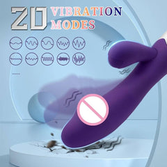 Beginner-Friendly Rabbit Vibrator – Powerful G-Spot, Clitoral, & Nipple Stimulator - Passion Pulse Adult