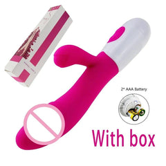 Beginner-Friendly Rabbit Vibrator – Powerful G-Spot, Clitoral, & Nipple Stimulator - Passion Pulse Adult