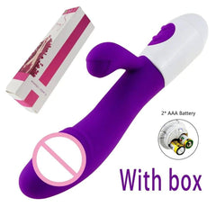 Beginner-Friendly Rabbit Vibrator – Powerful G-Spot, Clitoral, & Nipple Stimulator - Passion Pulse Adult