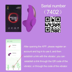 Bluetooth App-Controlled Panty Vibrator – Mini Clitoral Sucker for Discreet Pleasure - Passion Pulse Adult