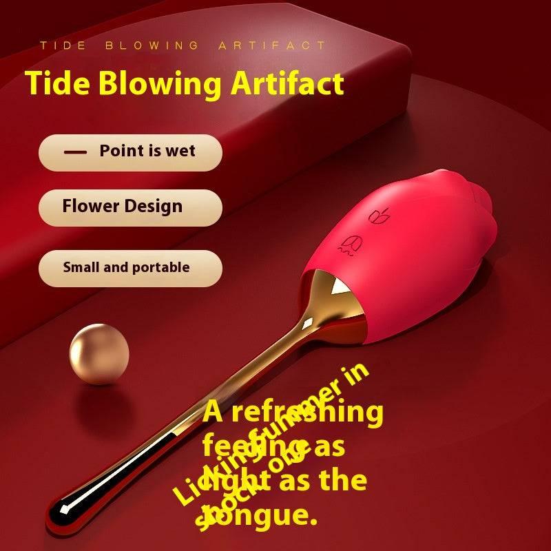 Rose Tongue Licking Sucking Clitoral Vibrator - Passion Pulse Adult