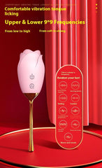 Rose Tongue Licking Sucking Clitoral Vibrator - Passion Pulse Adult