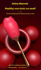 Rose Tongue Licking Sucking Clitoral Vibrator - Passion Pulse Adult